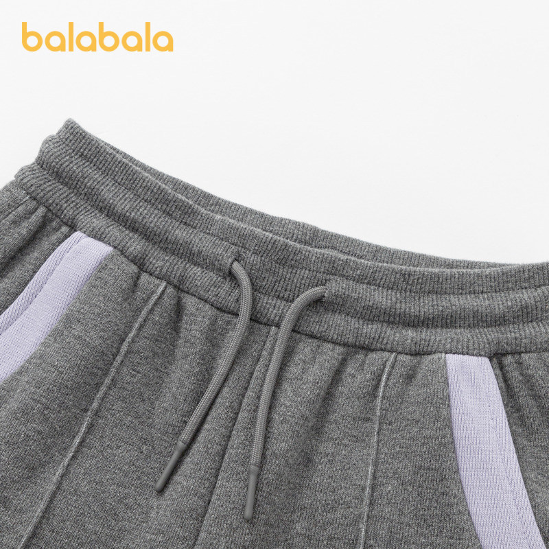 巴拉巴拉balaOne童装女童加绒直筒儿童裤子2025冬装新款撞色拼接,淘宝优惠券,粉丝福利购,淘宝优惠卷