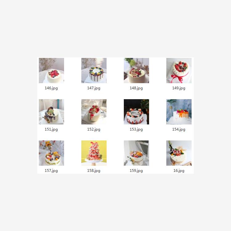 新款卡通水果蛋糕图册电子版素材360张菜单展示高清图片素材