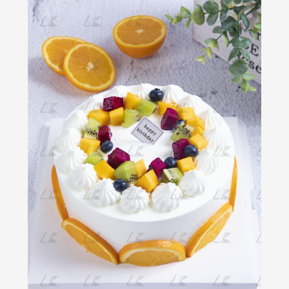 奶油水果蛋糕图片电子版素材生日蛋糕图册私房烘焙宣传海报效果图