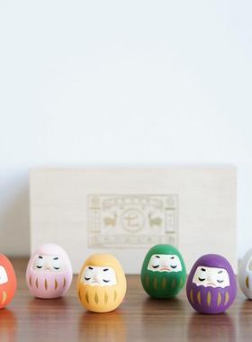 日本中川政七商店小达摩开运摆件陶土招福许愿可爱转运传统吉签