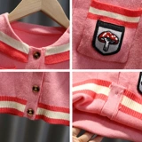 Трикотажный детский комплект, детская юбка в складку, платье-свитер, популярно в интернете, плиссированная юбка, в западном стиле