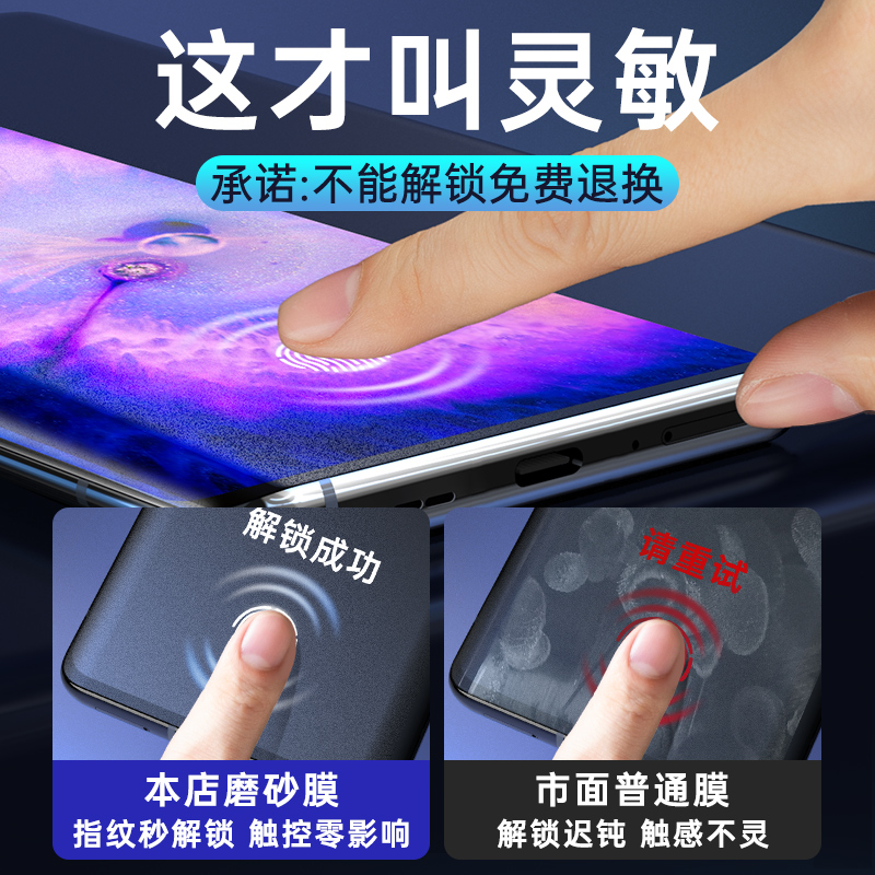 适用oppofindx5pro钢化膜oppo find x6磨砂手机膜findx3全胶uv全屏oppox覆盖x3曲面屏x2保护膜por全包oppofx-图1