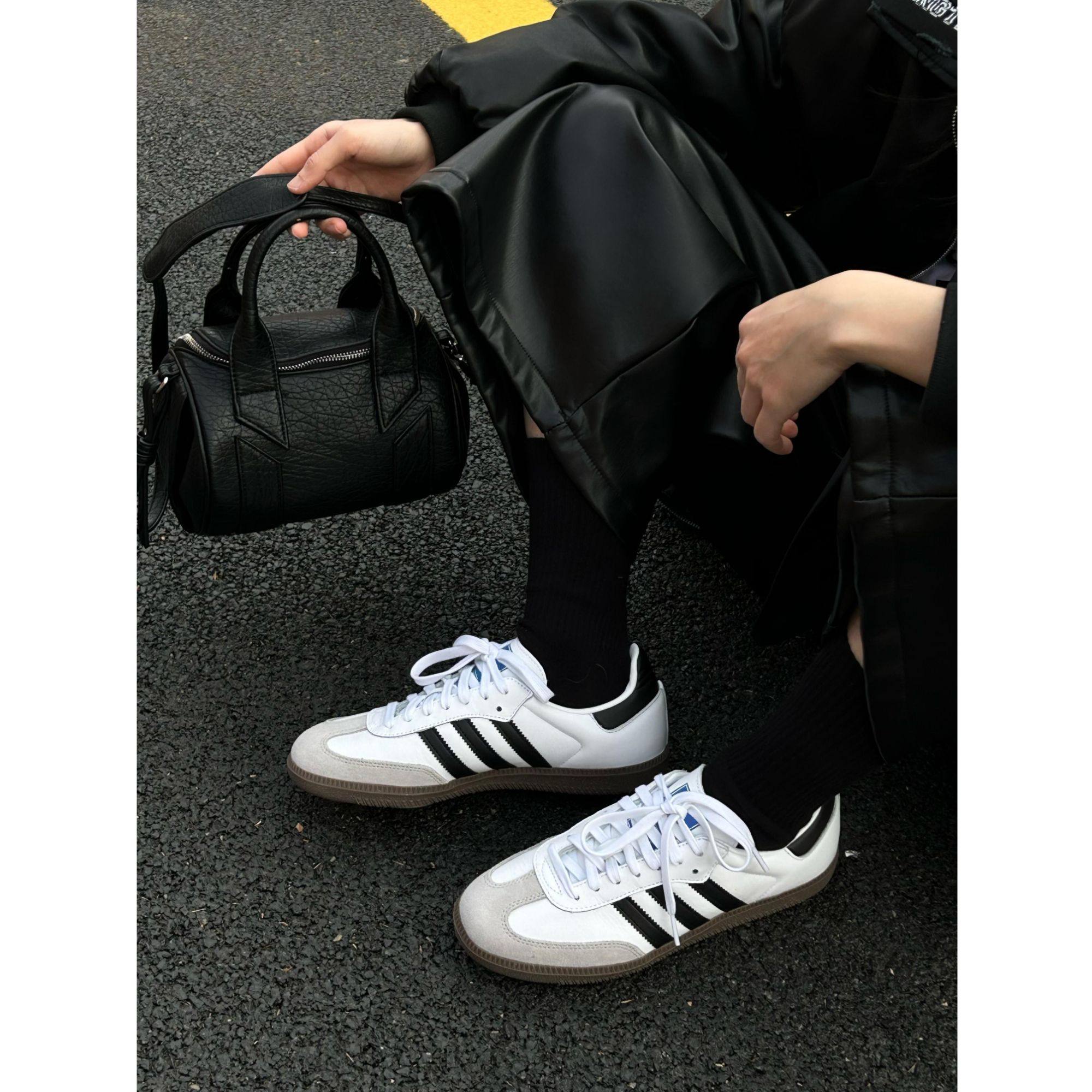 德国经典真皮白色德训鞋男女款2025新款情侣百搭低帮运动休闲板鞋,淘宝优惠券,粉丝福利购,淘宝优惠卷