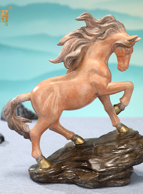 北将黄铜摆件新中式客厅祝福家具