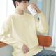 Autumn and winter round neck sweater men's loose Korean version of young couple men's clothing trendy personality lazy bottom knit sweater