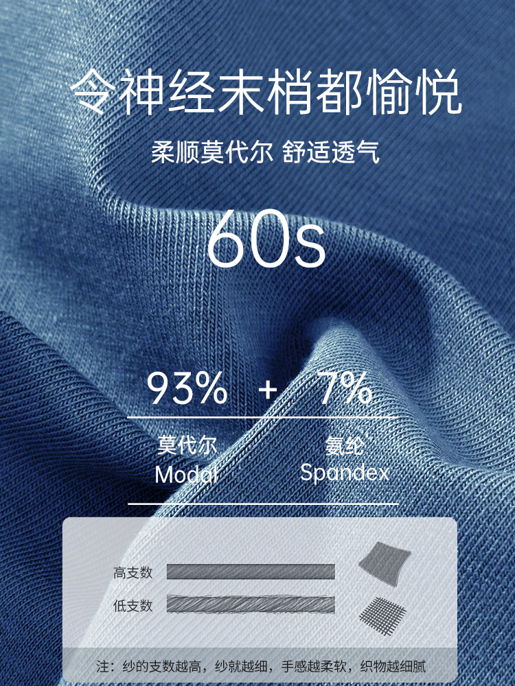 健将内裤男纯棉裆莫代尔冰丝感男士平角抗菌透气四角男生秋冬新款 - 图1