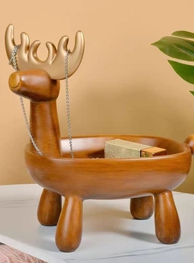 创意门玄关钥匙收纳摆件客厅轻奢网红装饰品圣诞高档礼物网红桌面