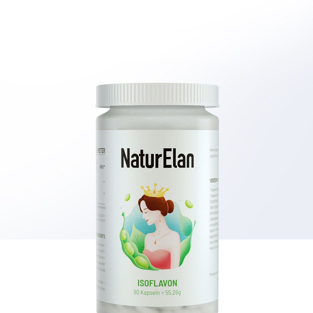 天猫国际进口超市德国NaturElan 呐护理大豆异黄酮胶囊 90粒盒呵护卵巢正品软胶囊1