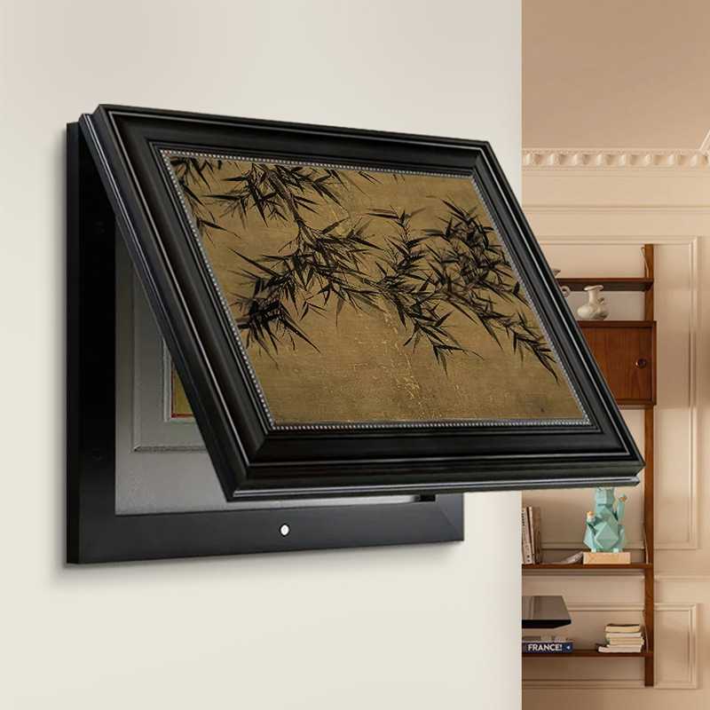 新款直销《墨竹》中古风餐厅客厅电表箱装饰画新中式总开关配电箱 - 图0