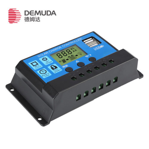 通用30a太阳能控制器 12V24V智能充电led照明路灯10a控制器 - 图0
