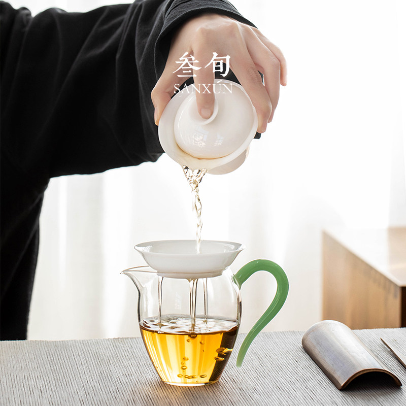 叁旬高档玻璃公道杯加厚耐热匀杯家用分茶器茶海泡茶功夫茶具配件,淘宝优惠券,粉丝福利购,淘宝优惠卷