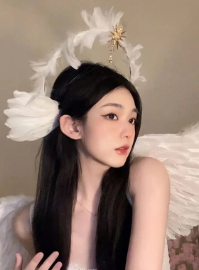 洛丽塔圣母光环十字架天使羽毛