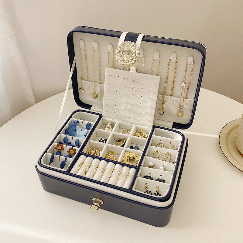 珠宝首饰盒多层大容量精致女收纳盒 韩元素首饰盒