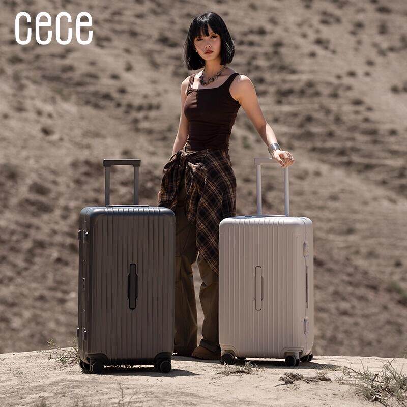 cece2026新款铝框大容量行李箱加厚结实耐用旅行密码拉杆箱皮箱子