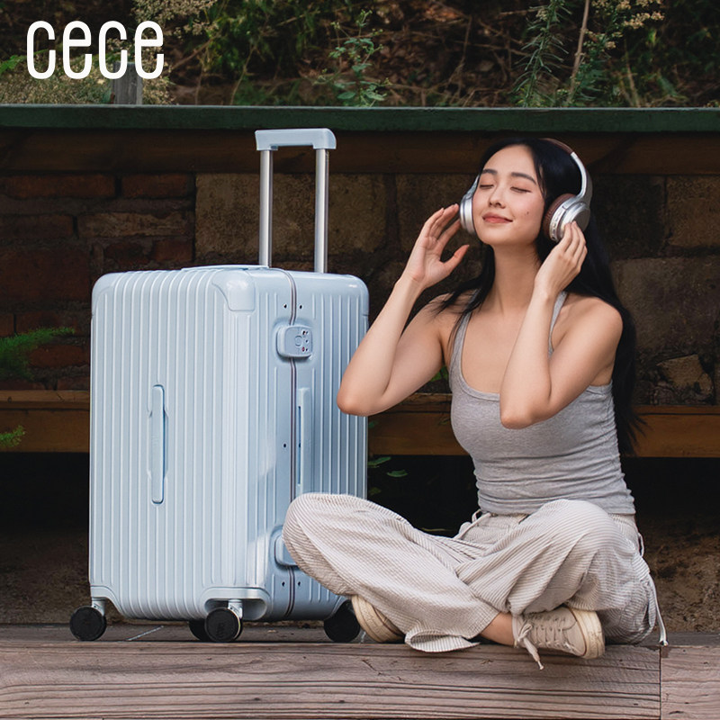 【新品】CECE2026新款铝框行李箱女大容量加厚结实耐用拉杆旅行箱