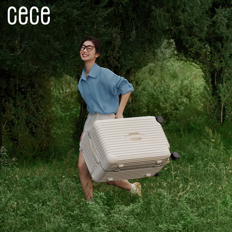 CECE2025新款行李箱女大容量加厚铝框旅行箱男学生拉杆密码皮箱子