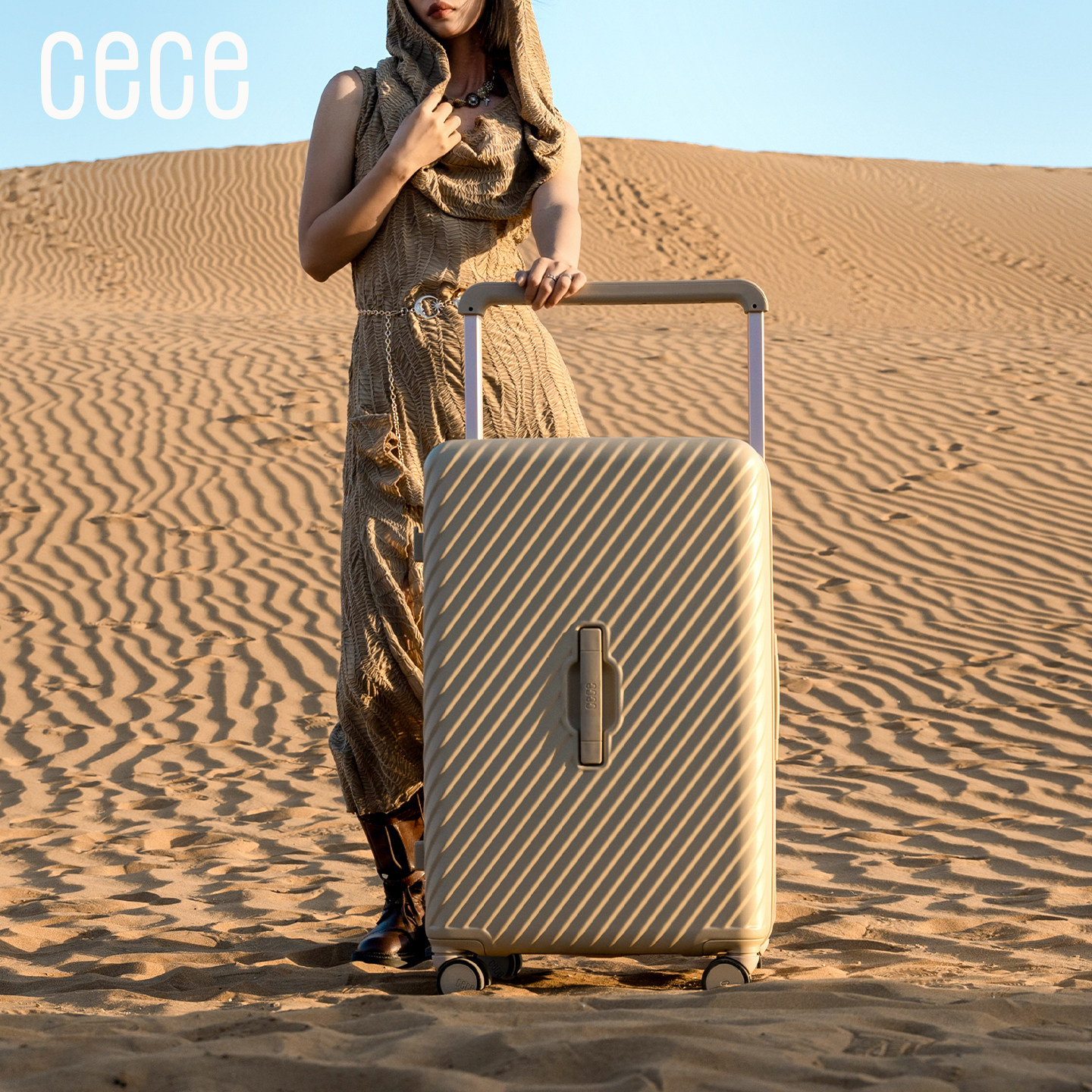 【新品】CECE2026新款行李箱女大容量加厚结实耐用拉杆旅行密码箱