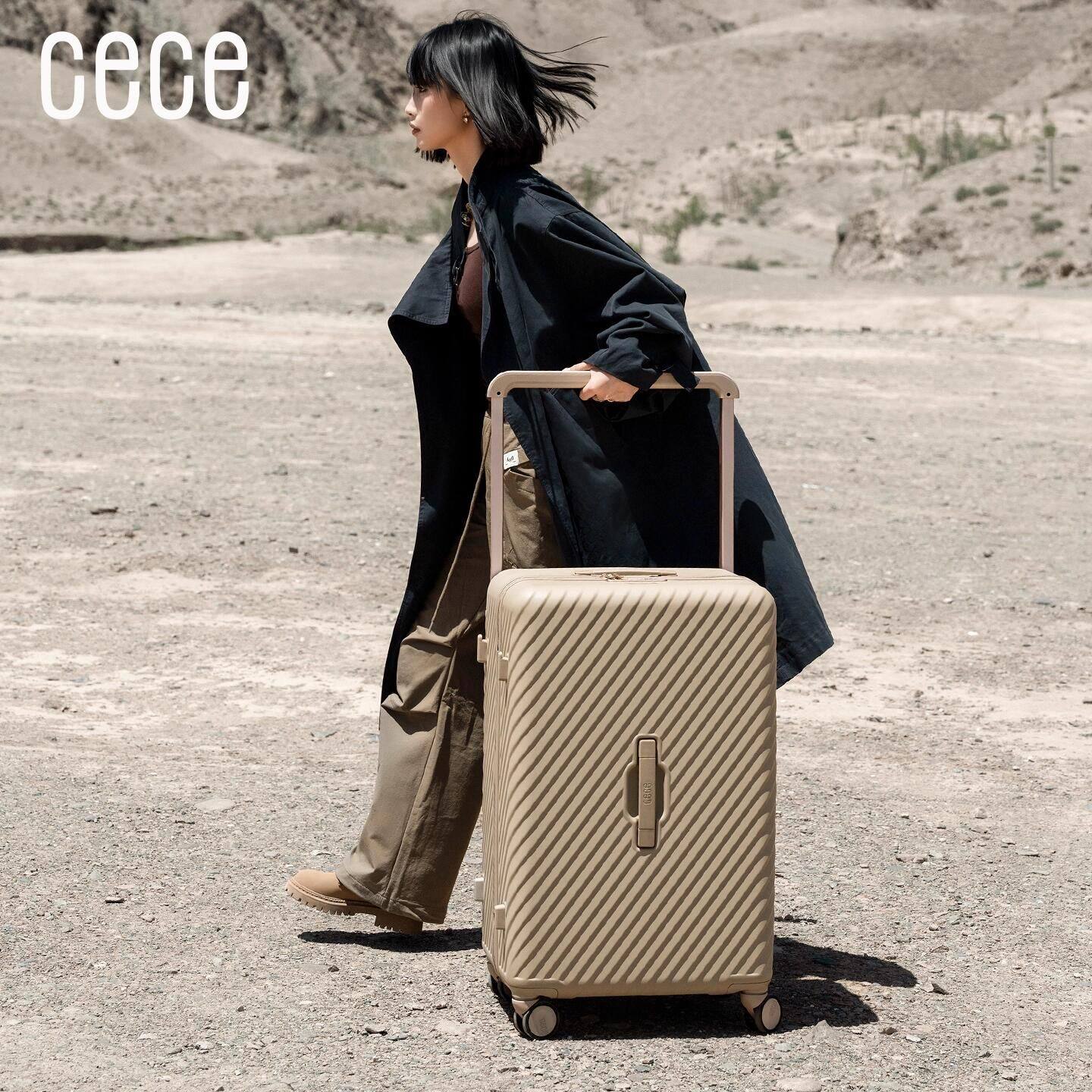cece超大容量加厚结实耐用宽拉杆箱行李箱女旅行箱男万向轮皮箱子,淘宝优惠券,粉丝福利购,淘宝优惠卷
