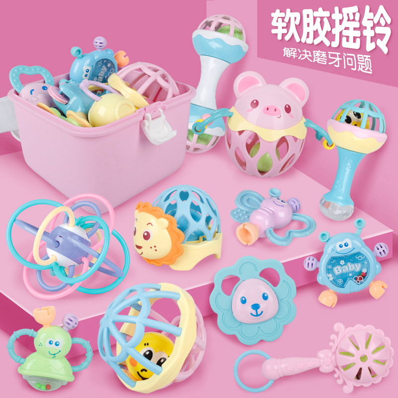 3-6-12个新生儿0-1岁宝宝手摇铃 宇汐母婴摇铃