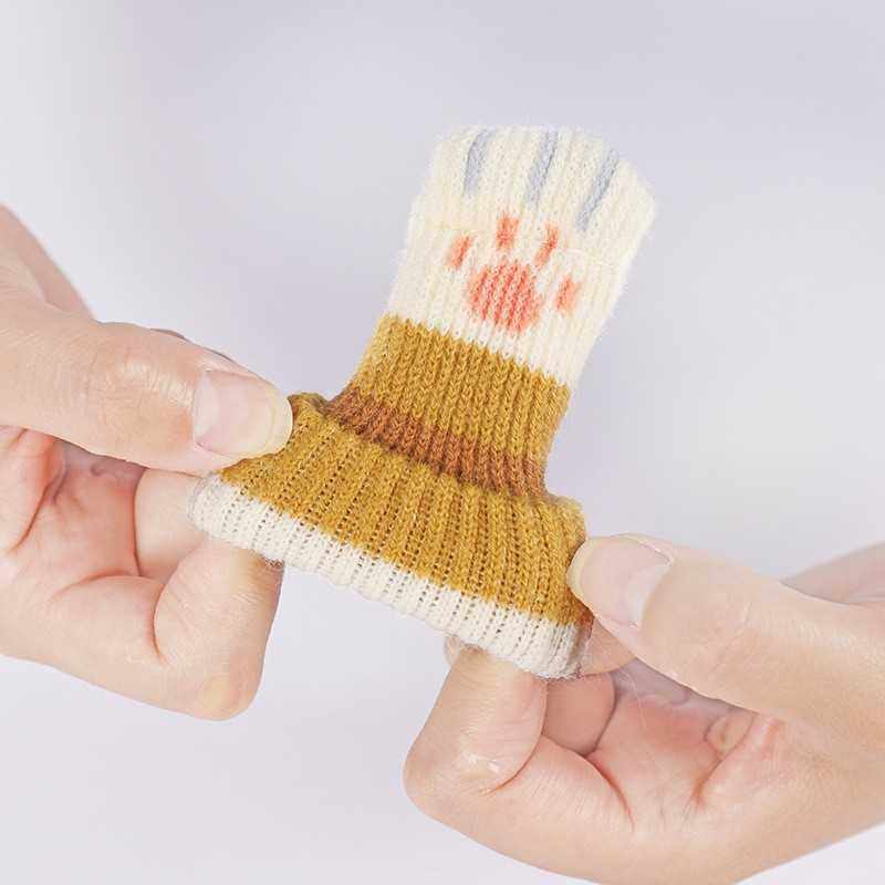 新款直销硅胶款椅子脚套保护凳子脚套脚垫猫咪肉球双层加厚针织桌,淘宝优惠券,粉丝福利购,淘宝优惠卷