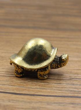 新款直销新款黄铜玄武龙龟家居办公桌面小摆件直播网红茶宠镇纸古