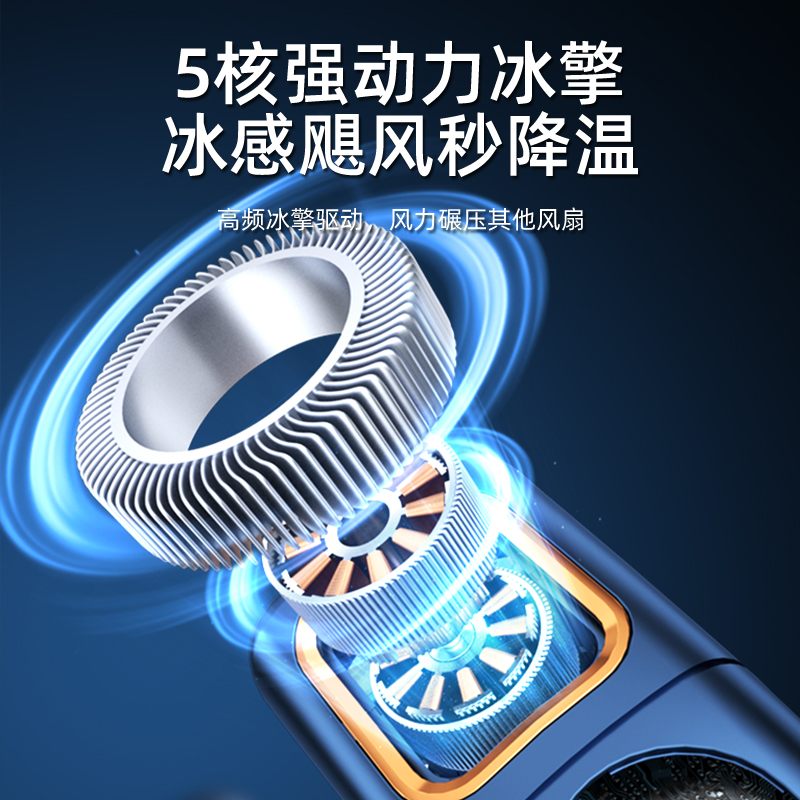 挂脖风扇2025新款无叶便携式儿童随身小型usb静音迷你懒人制冷空调可充电超长续航静音电扇夏天降温神器学生