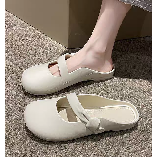 一脚蹬软底不累脚女士懒人豆豆鞋2025新款夏季平底孕妇玛丽珍单鞋,淘宝优惠券,粉丝福利购,淘宝优惠卷