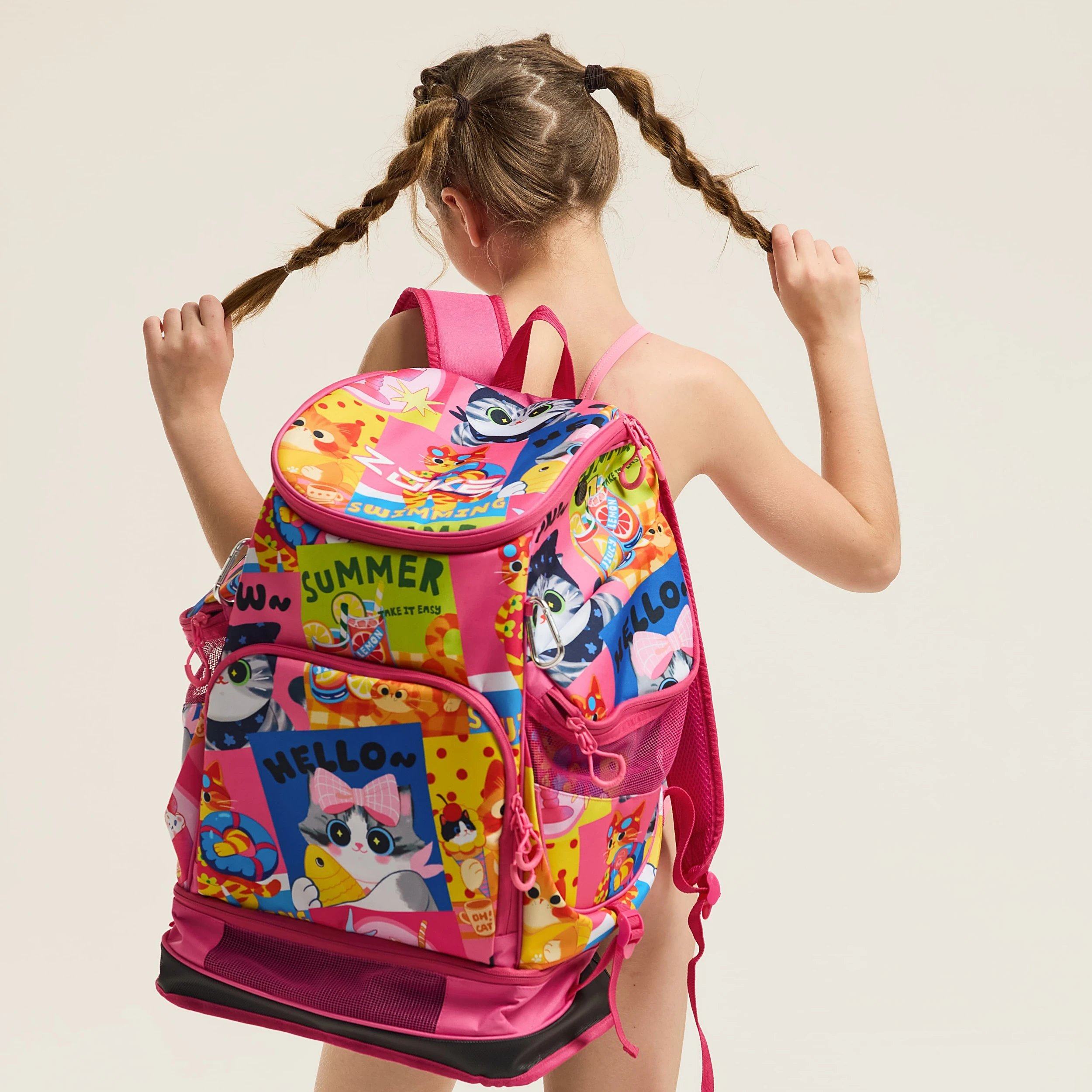 洲克新款游泳包儿童干湿分离防水大容量游泳专用包男女运动双肩包,淘宝优惠券,粉丝福利购,淘宝优惠卷