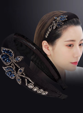 HANSHIFENG韩国发箍女百搭外出水钻防滑洗脸头箍显脸小发窟头箍女