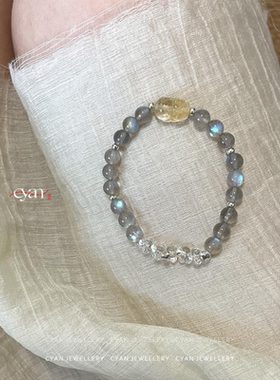 招财貔貅手串女2025新款小众精致高颜值转运水晶串珠大气月光手链