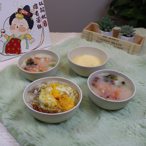 麦秸秆一次性餐具一次性碗汤碗饭碗家用可降解碗 加厚大碗野餐碗 - 图2