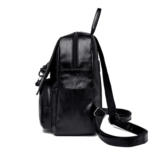 Рюкзак, летняя универсальная сумка через плечо, модный вместительный и большой ранец, 2024 года, из натуральной кожи, в корейском стиле, популярно в интернете