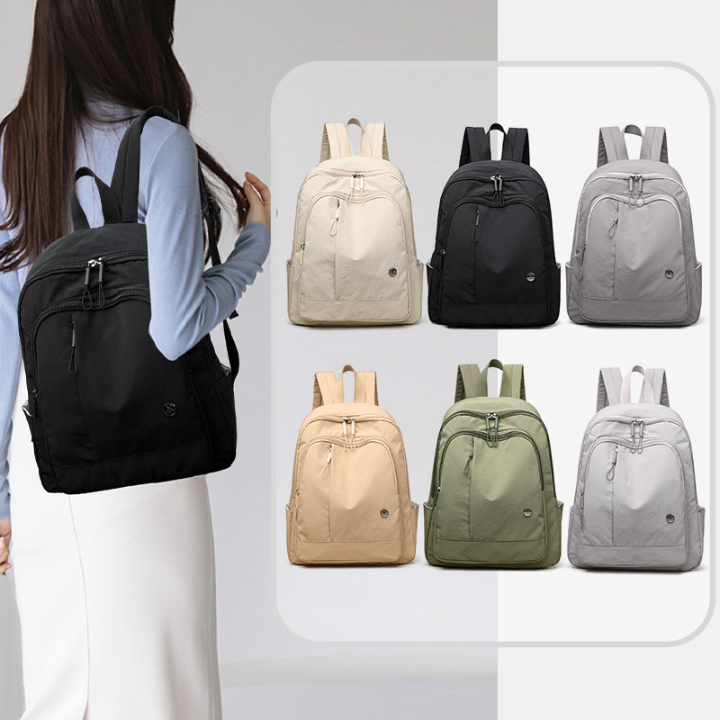 Ladies new nylon cloth retro lightweight backpack