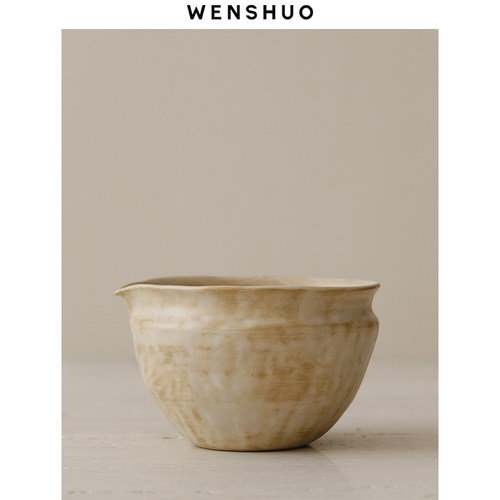 WENSHUO 侘寂风抹茶套装茶筅复古日式带导流嘴茶具百本立宋代点茶 - 图0