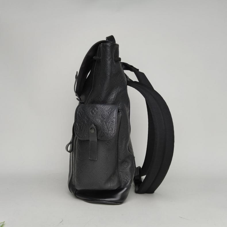 【自营】中古95新LV/路易威登双肩包Christopher双肩包黑色皮革C - 图2