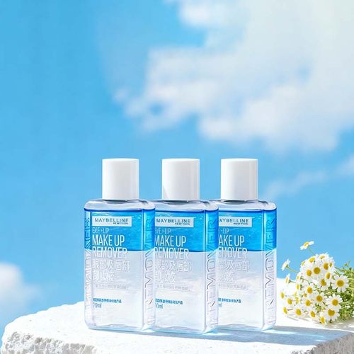 【自营】Maybelline/美宝莲眼唇卸妆水清洁眼部70ml*3【临期】 - 图3