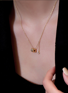 自营OSEWAYA项链小蛮腰女锆石