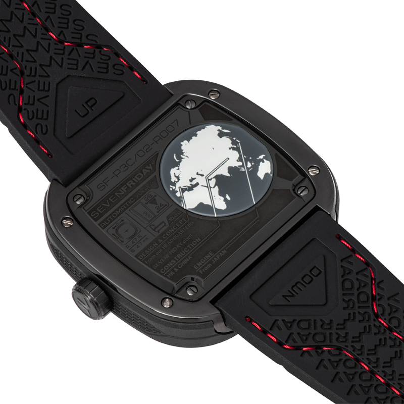 【直营】SEVENFRIDAY七个星期五防水机械表瑞士男表大表盘P3C/02