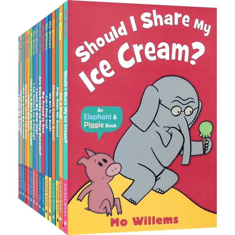 【自营】An Elephant and Piggie Book 小猪小象16册 Mo Willems 吴敏兰书单 儿童英语启蒙读物 情商培养英文绘本英文原版进口图书 - 图2