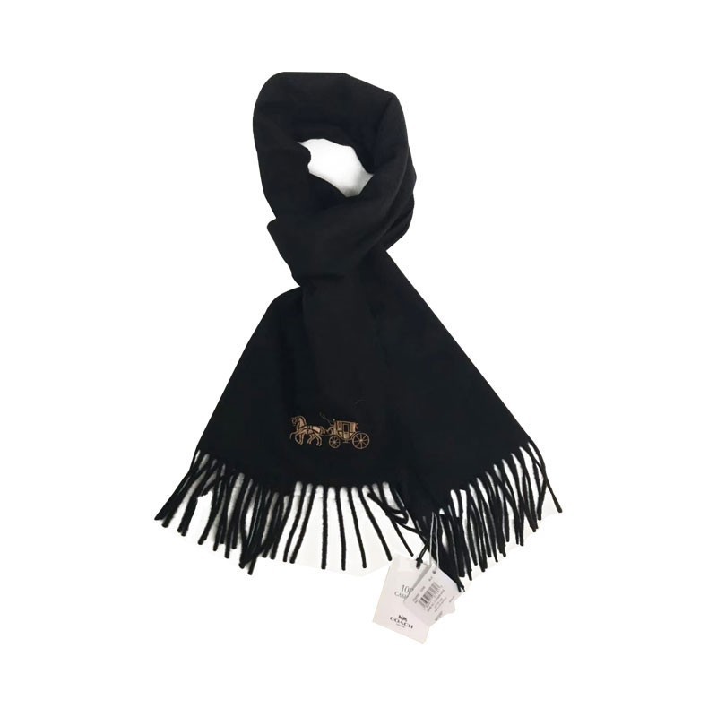 天猫国际进口超市【直营】 蔻驰 COACH 女士Scarf纯色羊绒长围巾F76393冬季新款1