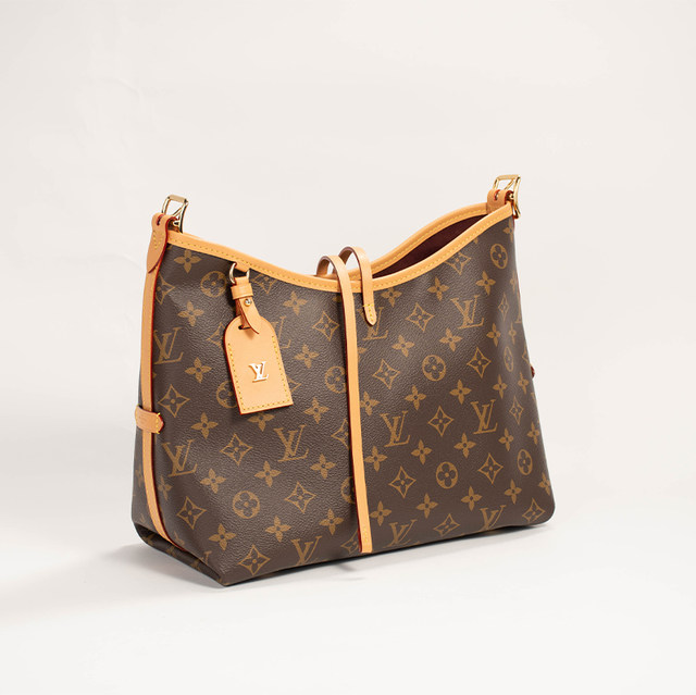 Second-hand 99 new LV Louis Vuitton CarryallPM old flower all-printed mother-in-law bag tote bag small