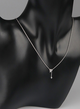 【自营】中古95新TASAKI塔思琦三叶草钻石项链铂金900 40cm