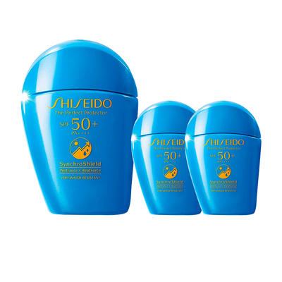 资生堂蓝胖子防晒50ml+15ml*2