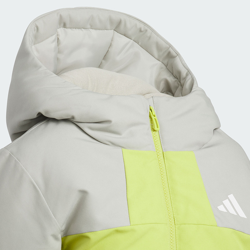 【自营】阿迪达斯暖芯科技拒水防风保暖鸭绒连帽儿童羽绒服KC5413 - 图2