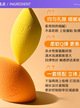 【下拉淘金币优惠】RT美妆蛋2只