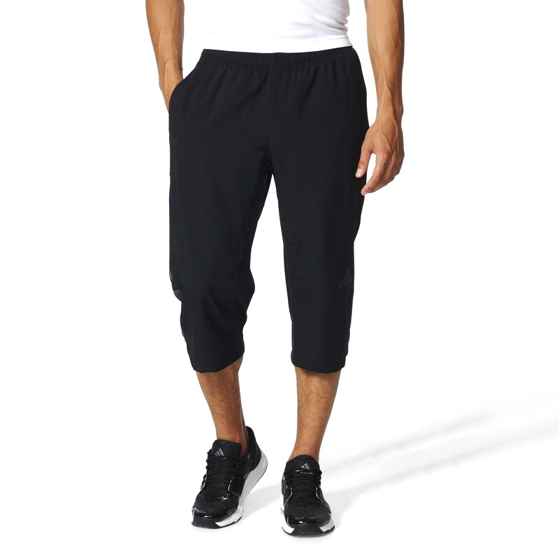 【自营】阿迪达斯运动短裤男裤新款跑步中裤宽松休闲七分裤BK0982 - 图3