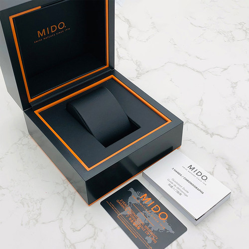 【自营】中古全新未使用美度贝伦赛丽系列男表机械手表灰盘背透 - 图3