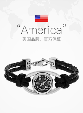 kingbaby情侣款皮绳编织手链