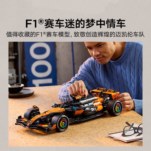 【自营】乐高积木机械组42228迈凯伦F1赛车拼装玩具儿童生日礼物 - 图1