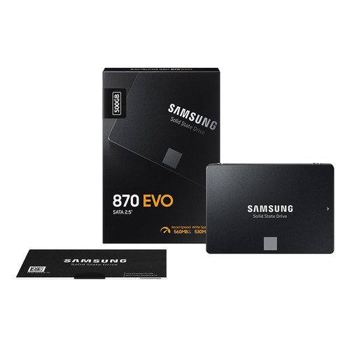 【自营】三星固态硬盘870EVO 高速SSD 500G笔记本台式机电脑存储 - 图1